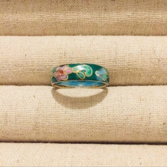 Lord & Taylor | Ring | Enamel Green Band - Picture 1 of 9